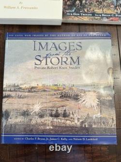 Lot de livres sur la guerre civile - Histoire photographique - Ensemble de 5 volumes - L'Œil de la tempête - Gettysburg