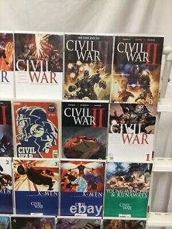 Marvel Comics Civil War, Civil War II, Civil War Secret Wars + Plus VF/NM 2006<br/>    <br/> 	La guerre civile des bandes dessinées Marvel, Civil War II, Civil War Secret Wars + Plus VF/NM 2006