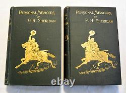 Mémoires Personnels De P. H. Sheridan 1888 Première Édition CIVIL War General Two Vol