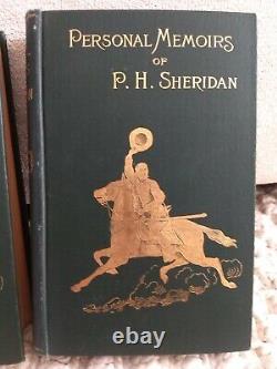 Mémoires Personnels De P. H. Sheridan 2 Vol Set CIVIL War Webster