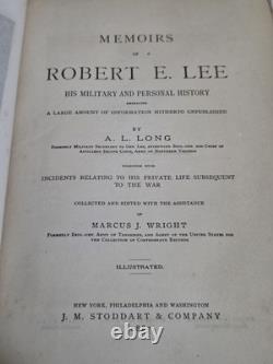 Mémoires de Robert E. Lee, première édition, 1886