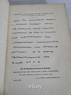 Mémoires de Robert E. Lee, première édition, 1886