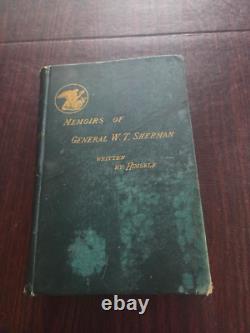 Mémoires du Général William T. Sherman 2 Volumes 1875 Première Édition Guerre de Sécession