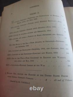 Mémoires du Général William T. Sherman 2 Volumes 1875 Première Édition Guerre de Sécession