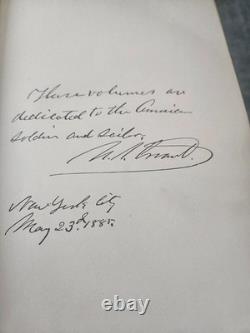Mémoires personnelles d’Ulysses Grant, 1re édition, histoire de la guerre de Sécession, ensemble de 2 volumes, 1885