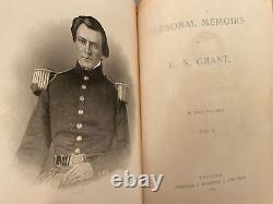 Mémoires personnels du général Ulysses Grant, armée de l'Union lors de la guerre civile de 1885, vol. 1