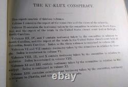 Mississippi Post-Guerre Civile 1872 2 Vol. Affaires des États insurgés récents