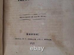 NOUVEAU TESTAMENT 1827 édition stéréotype rare DAVID HILLS antique pré-guerre de Sécession ancien