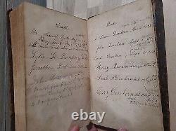 NOUVEAU TESTAMENT 1827 édition stéréotype rare DAVID HILLS antique pré-guerre de Sécession ancien
