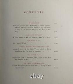 New York City pendant la Révolution américaine Cartes et livre 1861 Guerre de Sécession HC Livre