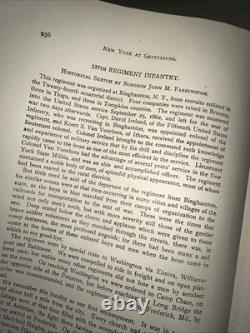 New York à Gettysburg, Rapport final en 3 volumes 1900 Rapport exhaustif