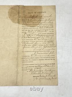 PAPIERS DE DÉCHARGE DE LA GUERRE CIVILE PRIVÉ ROBERT KNOWLES COMPAGNIE I 30e RÉGIMENT