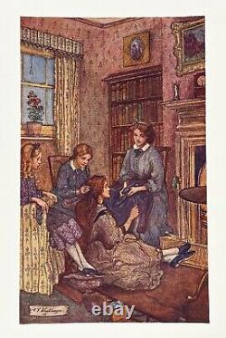 PETITES FEMMES Guerre Civile ÉDITION ORIGINALE livre PLANCHES EN COULEUR Romance LOUISA MAY ALCOTT
