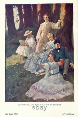 PETITES FEMMES Guerre Civile PREMIE`RE ÉDITION livre PLATES EN COULEUR Romance LOUISA MAY ALCOTT