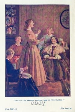 PETITES FEMMES Guerre Civile PREMIE`RE ÉDITION livre PLATES EN COULEUR Romance LOUISA MAY ALCOTT