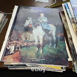 Plus De 100 + CIVIL War Times Magazine Illustré Lot Vers 1970 Antietam + More