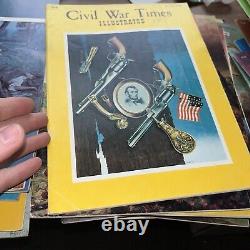 Plus De 100 + CIVIL War Times Magazine Illustré Lot Vers 1970 Antietam + More