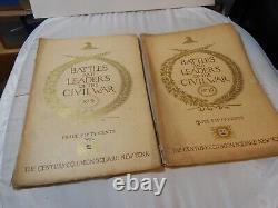 Première édition originale de 1887, 32 volumes, Batailles et leaders de la guerre civile.