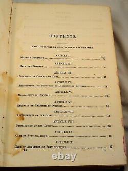 RÈGLEMENTS RÉVISÉS DE L'ARMÉE DES ÉTATS-UNIS DE 1863 Guerre Civile Militaire