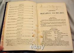 RÈGLEMENTS RÉVISÉS DE L'ARMÉE DES ÉTATS-UNIS DE 1863 Guerre Civile Militaire