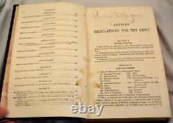 RÈGLEMENTS RÉVISÉS DE L'ARMÉE DES ÉTATS-UNIS DE 1863 Guerre Civile Militaire