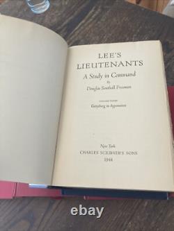R. E. Lee + Les Lieutenants de Lee Biographie de la Guerre Civile de Douglas Freeman 2 ensembles