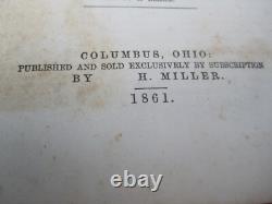 Rare 1861 L'Histoire de l'esclavage et du commerce des esclaves Illustré de la Guerre Civile