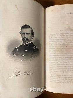Rare 1866 1ère édition Héros d'Albany Guerre Civile de New York