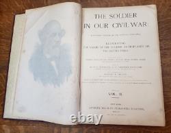 Rare le Soldat dans notre Guerre Civile. Ensemble de 2 Volumes, Première Édition, 1885