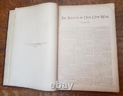 Rare le Soldat dans notre Guerre Civile. Ensemble de 2 Volumes, Première Édition, 1885