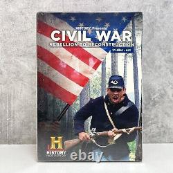Rébellion de la guerre civile à la reconstruction (DVD, 2011, ensemble de 14 disques) Histoire RARE HTF
