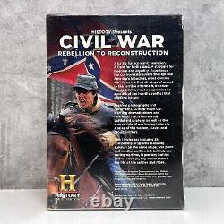 Rébellion de la guerre civile à la reconstruction (DVD, 2011, ensemble de 14 disques) Histoire RARE HTF