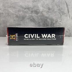 Rébellion de la guerre civile à la reconstruction (DVD, 2011, ensemble de 14 disques) Histoire RARE HTF