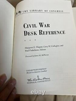 Référence de bureau sur la guerre civile (Bibliothèque du Congrès) 2005 Easton Press