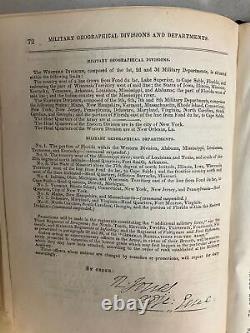 Registre authentique OFFICIEL DE L'ARMÉE POUR 1848 Beaucoup de noms de la Guerre Civile.