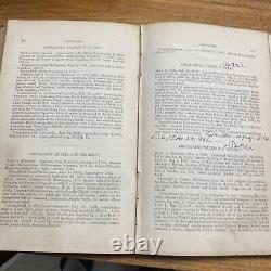 Registre des livres de la guerre civile des officiers en vie de la marine américaine de 1870 signé par l'auteur et l'amiral Emmons
