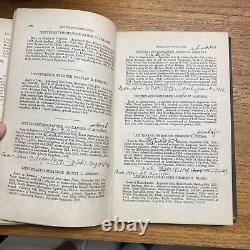 Registre des livres de la guerre civile des officiers en vie de la marine américaine de 1870 signé par l'auteur et l'amiral Emmons