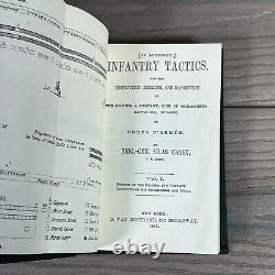 Réimpression des Tactiques d'Infanterie de la Guerre Civile de 1863 ENSEMBLE COMPLET 3 Vol. HC avec Dépliants Wisconsin