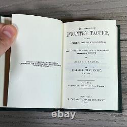 Réimpression des Tactiques d'Infanterie de la Guerre Civile de 1863 ENSEMBLE COMPLET 3 Vol. HC avec Dépliants Wisconsin