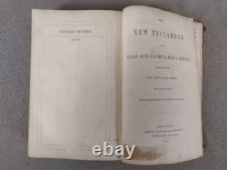 SOCIÉTÉ BIBLIQUE AMÉRICAINE DE 1851 PRÉ-CIVIL WAR Société de la Bible des Jeunes Hommes avec Boîte en Bois