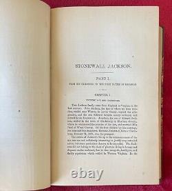 STONEWALL JACKSON UNE BIOGRAPHIE MILITAIRE par JOHN ESTEN COOKE 1876 avec DES GRAVURES