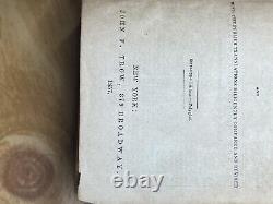 Sainte Bible 1857 Période pré-guerre civile Édition de John Trow Bible de poche rare