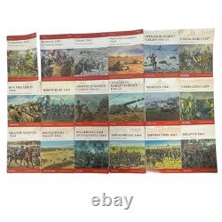 Série CAMPAIGN Osprey - Lot de 26 livres militaires illustrés en très bon état