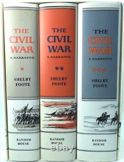 Shelby Foote La Guerre Civile Une Edition Narrative 3 Volume Hardback Avec Slipcase