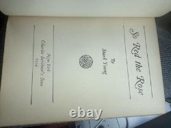 Si rouge la rose Stark Young 1934 DJ Guerre Civile Scribners Édition signée 1ère éd.