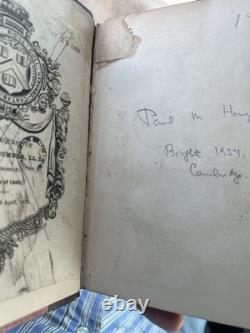 Signé Chas. SUMNER 1857 La Crise Imminente du Sud Hilton Helper 1ère Éd LTHR