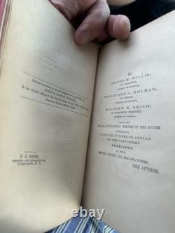 Signé Chas. SUMNER 1857 La Crise Imminente du Sud Hilton Helper 1ère Éd LTHR