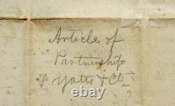 Soldat Confédéré Exécuté John Yates Beall Signé Manuscrit 1857 Guerre CIVIL