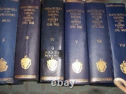 Soldats, marins et marines du Massachusetts dans la guerre civile (1931) 7 volumes
