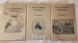 Sources de Gettysburg 3 volumes ensemble 1986 Couverture rigide James & Judy Mclean